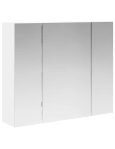 Mobiletto per specchio da bagno Bianco 60 x 14,5 x 50 cm 2