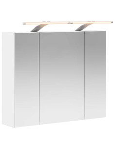 Mobiletto per specchio da bagno Bianco 60 x 14,5 x 50 cm 2