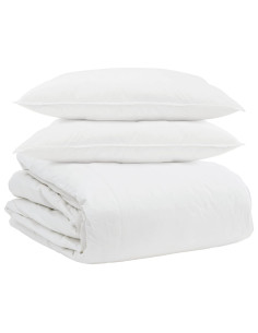 Set di Piumoni con cuscino 3 pcs Bianco Piuma d'anatra 2