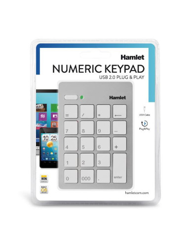 TASTIERINO NUMERICO USB SILVER