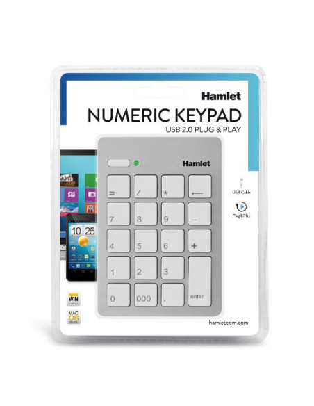 TASTIERINO NUMERICO USB SILVER