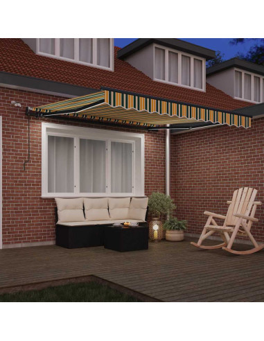 Tessuto per Tenda con Verde e giallo 350 x 250 cm Poliestere
