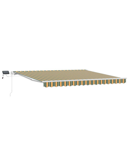 Tenda Retrattile con Verde e giallo 400 ×350 cm Tessuto