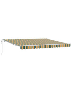 Tettuccio Elettrico Retrattile Verde e giallo 400 × 350 cm 2