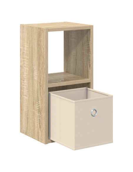 Comodino con cassetto 2 pcs Rovere Sonoma 25,5 x 22 x 49,5 cm