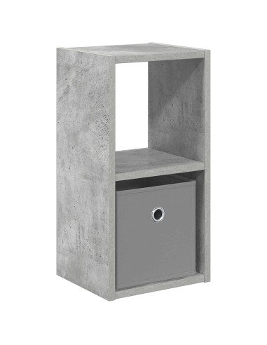 Comodino Grigio cemento 25,5 x 22 x 49,5 cm Legno multistrato