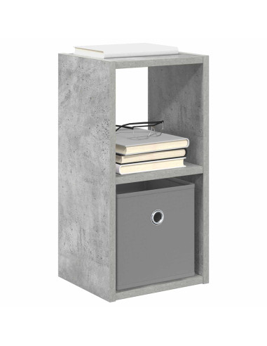 Comodino Grigio cemento 25,5 x 22 x 49,5 cm Legno multistrato