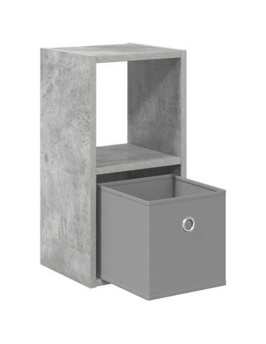 Comodino Grigio cemento 25,5 x 22 x 49,5 cm Legno multistrato
