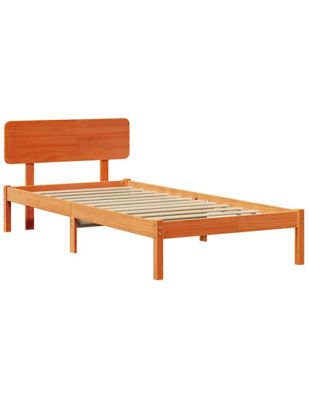 Struttura del letto Marrone cerato 80 x 200 cm Pino massello