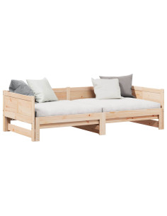 Letto Giorno Estraibile Marrone 203,5 x 184 x 56,5 cm 2