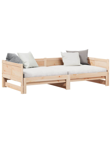 Letto Giorno Estraibile Marrone 203,5 x 184 x 56,5 cm