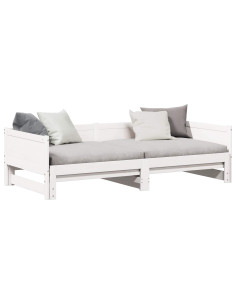 Letto Giorno Estraibile Bianco 203,5 x 184 x 56,5 cm 2