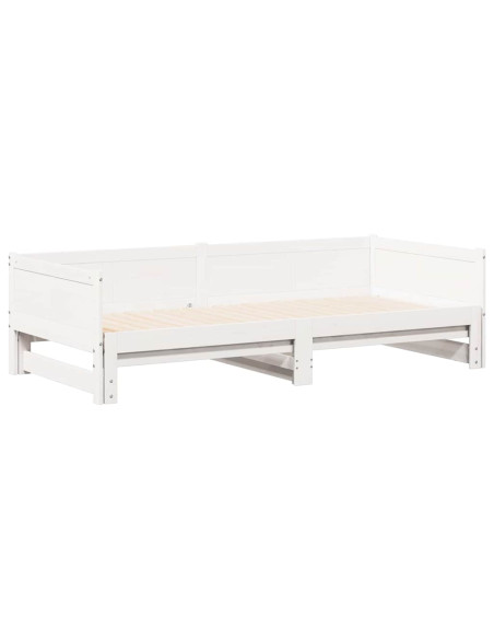 Letto Giorno Estraibile Bianco 203,5 x 184 x 56,5 cm