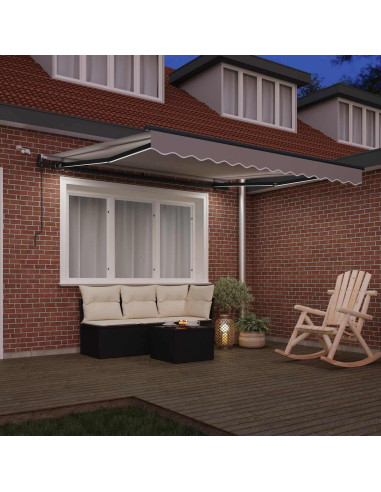 Tessuto per Tenda con Grigio chiaro 300 x 250 cm Poliestere