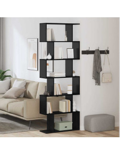 Armadio per Libri Rovere Nero 70 x 24 x 193,5 cm