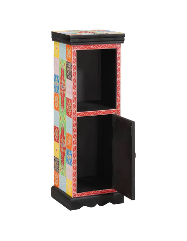 Comò Multicolore 30 x 30 x 90 cm Legno di mango massello