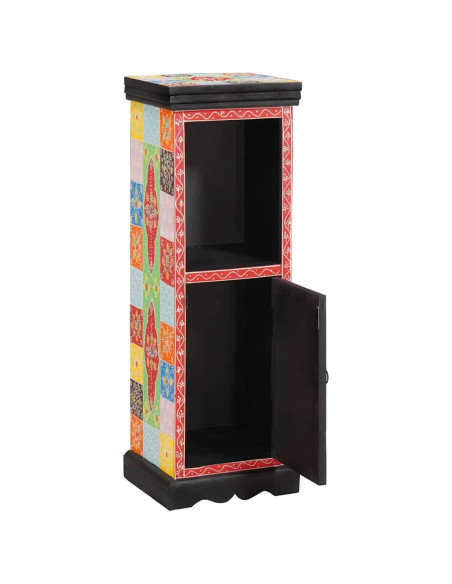 Comò Multicolore 30 x 30 x 90 cm Legno di mango massello