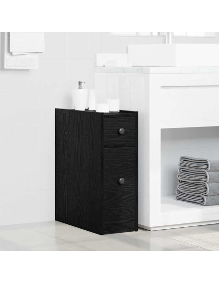 Set di mobili per il bagno Rovere Nero 80 x 18 x 60 cm