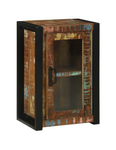 Mobile da Bagno con porta Marrone Legno Recuperato Massello