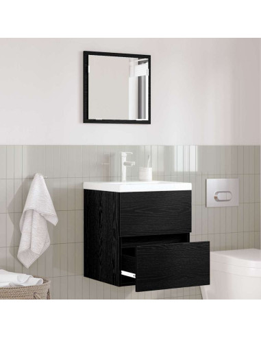 Mobile da Bagno Rovere Nero 41 x 38,5 x 45 cm Legno multistrato