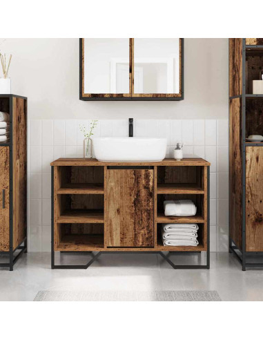 Armadio per Lavabo da Bagno Legno vecchio 91 x 35 x 60 cm