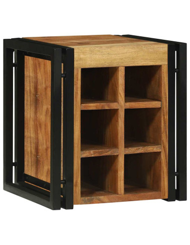 Portabottiglie 35 x 35 x 39 cm Legno di Acacia Massello