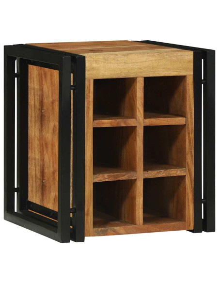Portabottiglie 35 x 35 x 39 cm Legno di Acacia Massello
