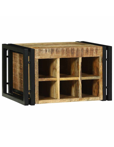 Portabottiglie 2 pcs 46 x 35 x 27,5 cm Legno di mango massello