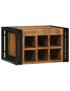 Portabottiglie 2 pcs 46 x 35 x 27,5 cm Legno di Acacia Massello