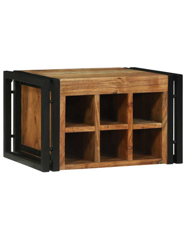 Portabottiglie 2 pcs 46 x 35 x 27,5 cm Legno di Acacia Massello