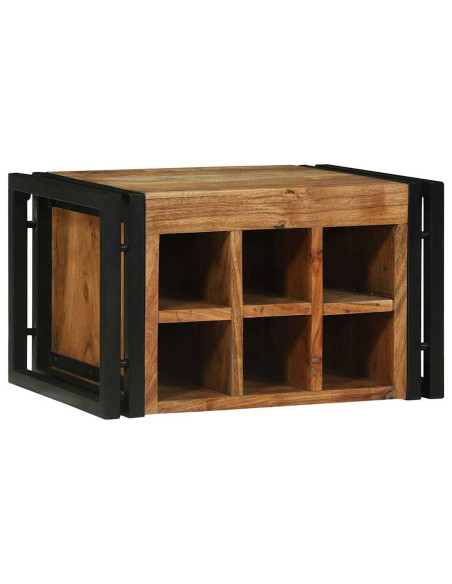 Portabottiglie 2 pcs 46 x 35 x 27,5 cm Legno di Acacia Massello