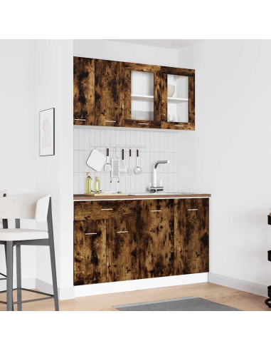 Set mobili da cucina Lyon 4 pcs Rovere fumé 140 x 46 x 81.5 cm