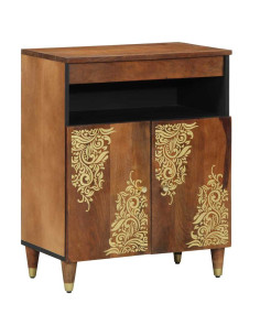 Credenza Marrone 60 x 33 x 75 cm Legno di mango massello