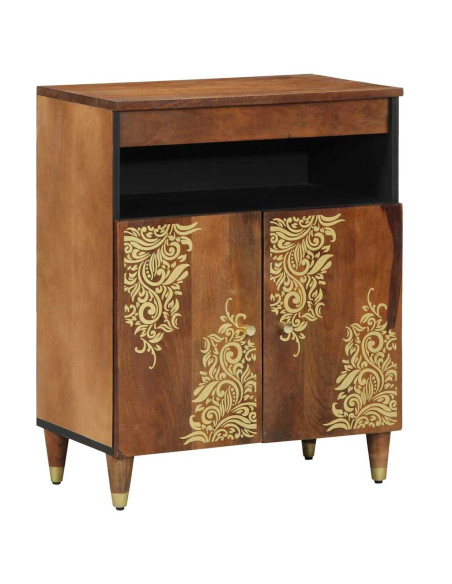 Credenza Marrone 60 x 33 x 75 cm Legno di mango massello