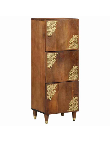 Credenza Marrone 40 x 33 x 110 cm Legno di mango massello