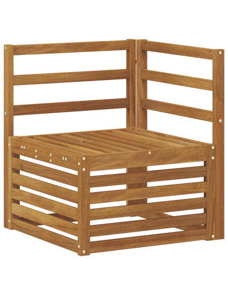 Set divani 5 pcs Naturale Legno di Acacia Massello
