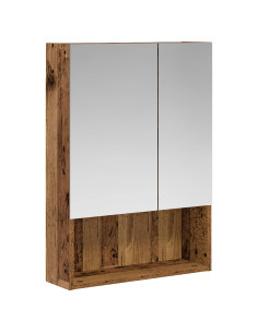 Mobiletto per specchio da bagno Legno vecchio 50 x 14,5 x 70 cm 2