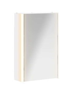 Mobiletto per specchio da bagno Bianco 33 x 11,5 x 50 cm 2