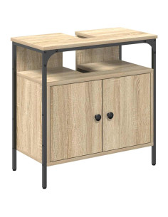 Mobile da Bagno Beige 60 x 30 x 60 cm Legno multistrato 2