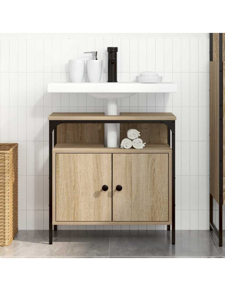 Mobile da Bagno Beige 60 x 30 x 60 cm Legno multistrato