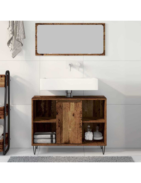 Mobile da Bagno Legno vecchio 80 x 33 x 60 cm Legno multistrato