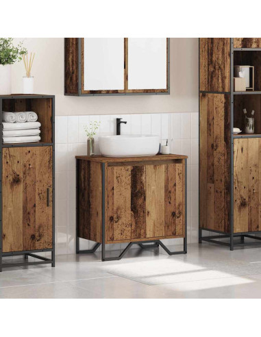 Armadio per Lavabo da Bagno Legno vecchio 60 x 35 x 60 cm
