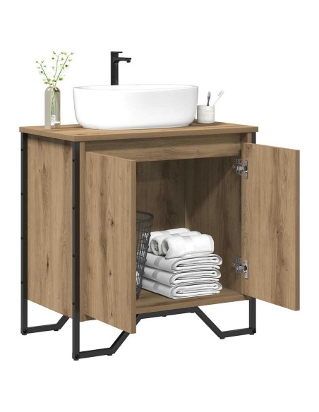 Armadio per Lavabo da Bagno Rovere artigianale 60 x 35 x 60 cm