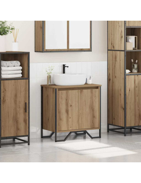 Armadio per Lavabo da Bagno Rovere artigianale 60 x 35 x 60 cm