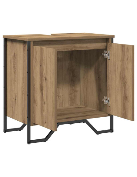 Armadio per Lavabo da Bagno Rovere artigianale 60 x 35 x 60 cm