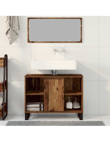 Mobile da Bagno Legno vecchio 80 x 33 x 60 cm Legno multistrato