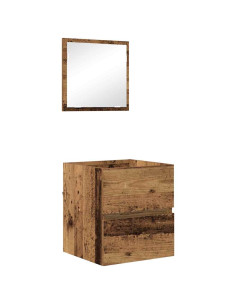 Mobile da Bagno con cassetto Legno vecchio 41 x 38,5 x 45 cm 2