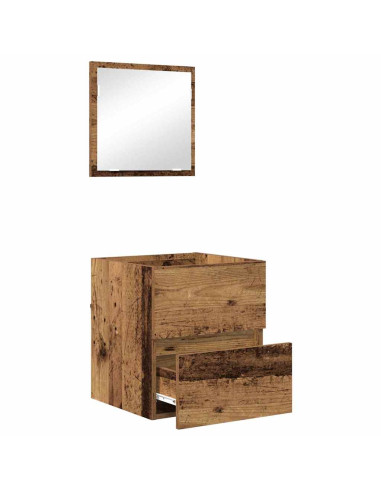 Mobile da Bagno con cassetto Legno vecchio 41 x 38,5 x 45 cm