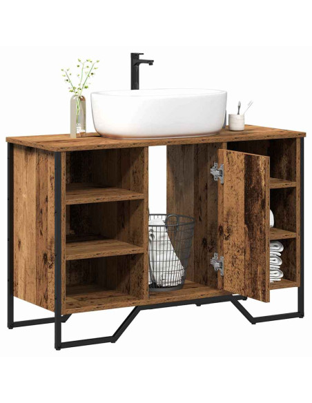 Armadio per Lavabo da Bagno Legno vecchio 91 x 35 x 60 cm