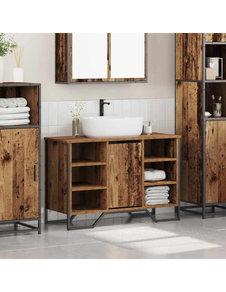 Armadio per Lavabo da Bagno Legno vecchio 91 x 35 x 60 cm